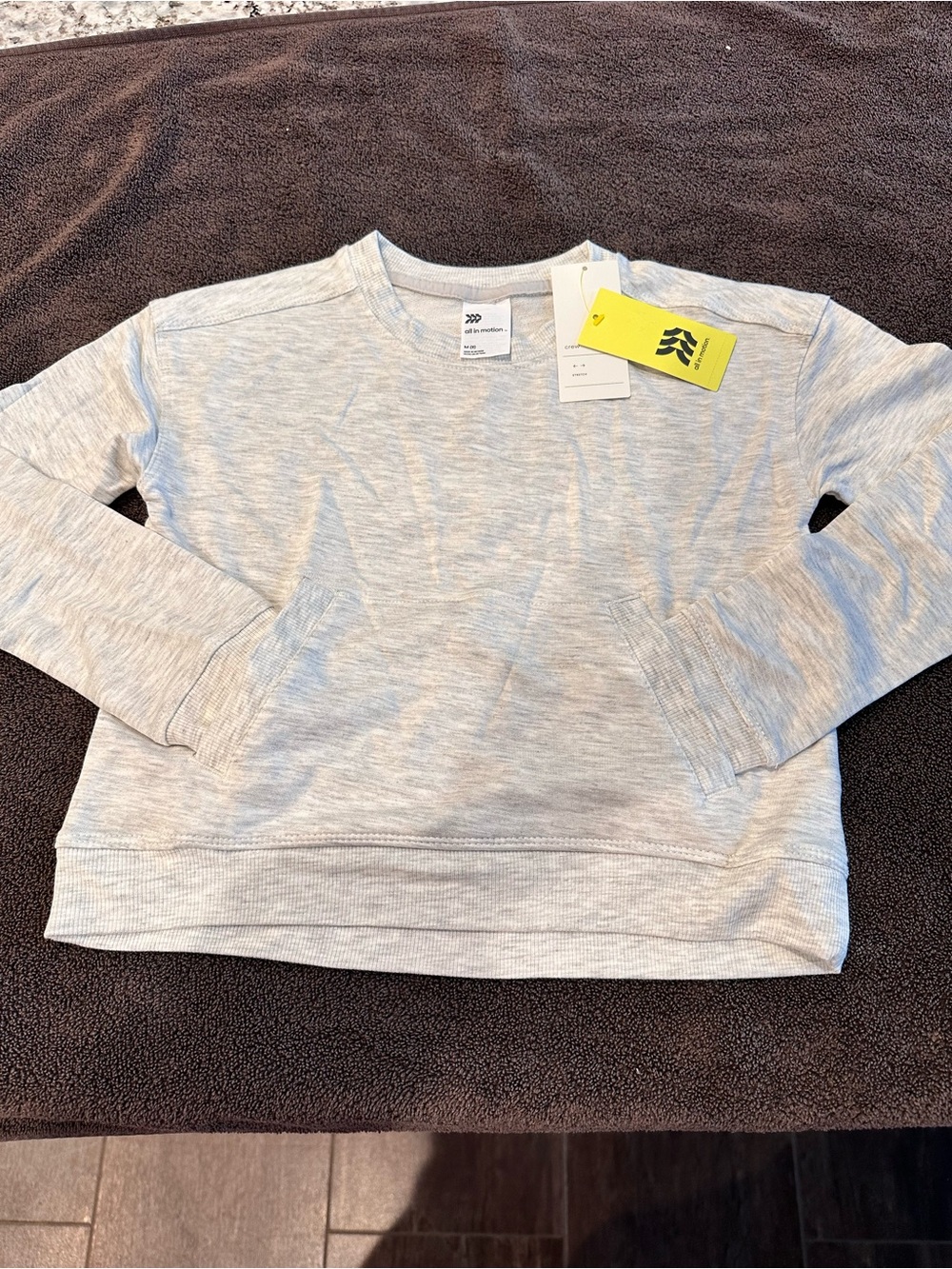 all in motion Light Heather Gray Crewneck Pullover